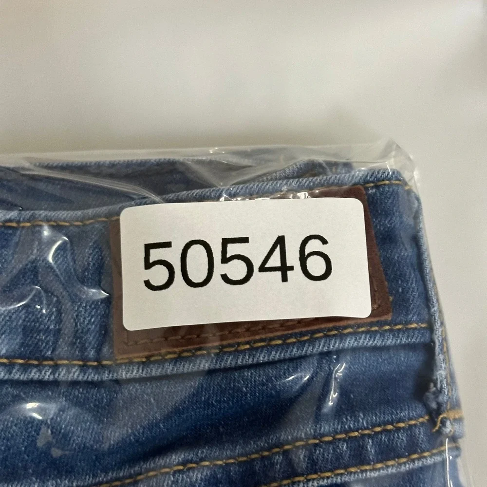 Hollister Jeans Womens Size 13L Blue High Rise Super Skinny Distressed Viscose